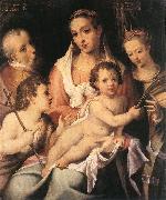 PASSEROTTI, Bartolomeo Holy Family with the Infant St John the Baptist and St Catherine of Alexandria f Spain oil painting artist